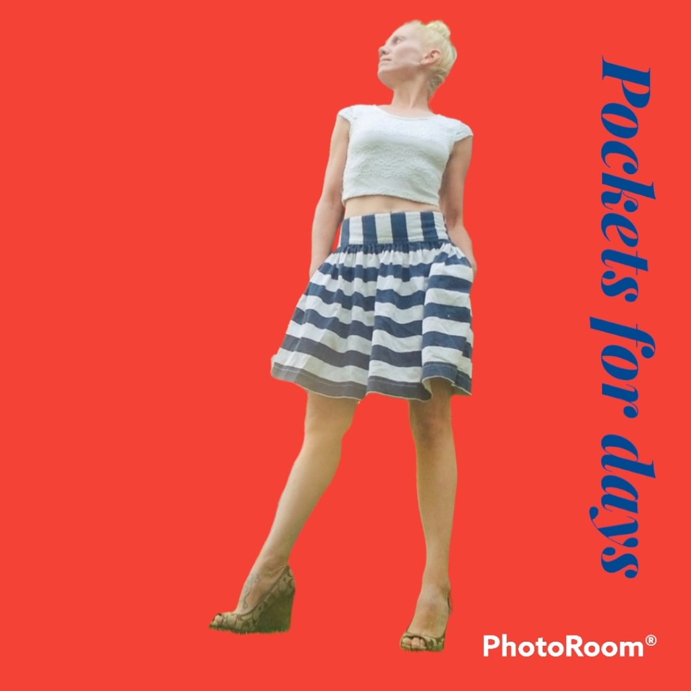 High waisted skirt (with pockets!!)